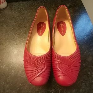 Earthies Vanya Ballet flat Deep Red